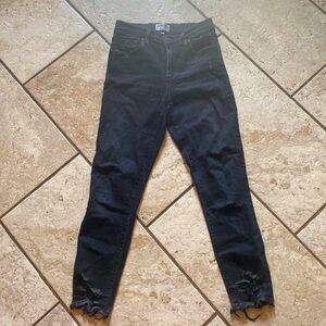 AGOLDE Sophie crop black‎ skinny jeans size 28